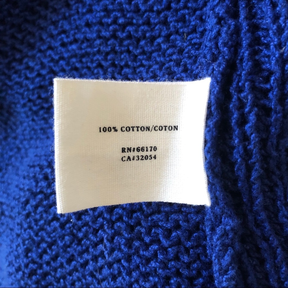 Sparrow | Anthropologie Blue Howth Cotton Sweater - Picture 6 of 6